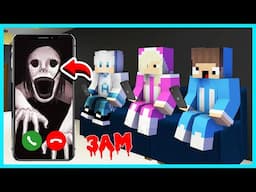 MIPAN & ZUZUZU TELEPON HANTU PETAPETA JAM 3 MALAM DI MINECRAFT SURVIVAL! TERJADI HAL MENGERIKAN!