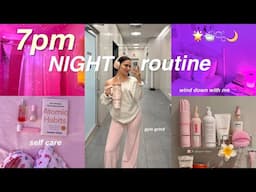 7pm night routine 🌙✨ realistic wind down with me, self care, productive