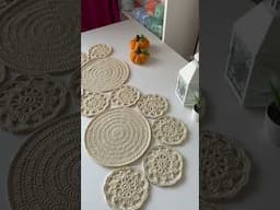 Easy Crochet Table Runner / Örgü Runner Modelleri #crochet #tutorial #youtubeshorts