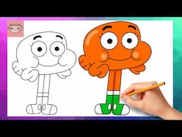 How To Draw Darwin Watterson from The Amazing World of Gumball | Easy Drawing Tutorial
