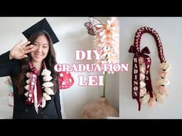 DIY Graduation Lei with Paper Flowers + Ribbon Braid Tutorial