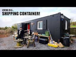 His Shipping Container Home! - Cozy & Affordable