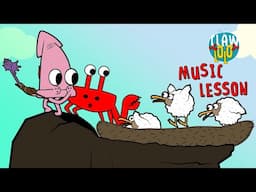 Baby Music Lesson 🦀 Ultimate Dance Party! 🐙 Clawlolo 🦑 Music Cartoons for Kids 🎶