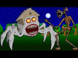 HOUSE HEAD VS SIREN HEAD! Trevor Henderson Monsters Cartoon Animation