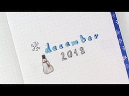 Bullet Journal December 2018 PLAN WITH ME | The Boosted Journal