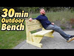 We Build an Outdoor Bench... for $64.23