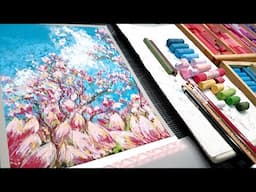 New to Soft Pastels? Secrets Revealed While Painting a Flowering Tree