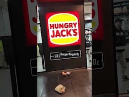American Goes to  Burger King aka Hungry Jacks in Melbourne #shorts #australia #travel