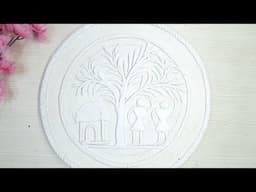 #diy Adibasi Lipan Art || How To Make a Beautiful Adibasi Showpiece