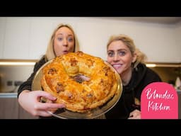 GIANT SAUSAGE ROLL WREATH | Blondies Kitchen Channel