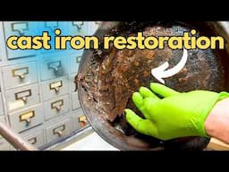 Ep. 124 How To Restore and Clean Cast Iron Skillets with Electrolysis