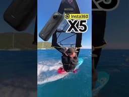Using the INSTA360 X5 on a windsurf board!  #insta360 #insta360x5
