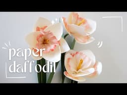 Paper Daffodil DIY – Pink Wonder Flower Craft Tutorial