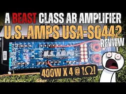 U.S. Amps USA-SQ442 amplifier review and distortion measurements.