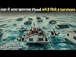 After TSUNAMI, Survivors Get Stuck On ROOFTOPS Of House & Try To Survive | Movie Explained