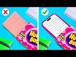 SCHOOL SURVIVAL HACKS 🤯📚 How To Become Popular Tips and DIY Craft Ideas by 123 GO! Genius