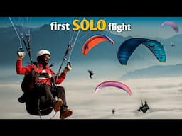 First SOLO Flight | Kamshet Paragliding Course | हवेत  उडण्याचा चित्त थरारक अनुभव |