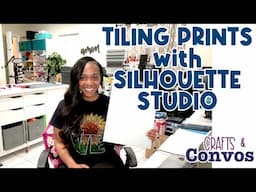 Crafts & Convos | Sublimation Canvas | How to Tile Large Prints in Silhouette Studio