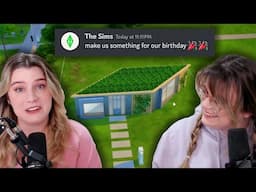 building a house on the sims birthday livestream with ONLY 25 items