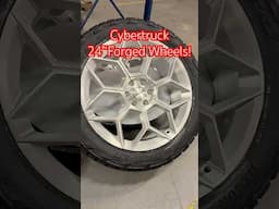Giant 24" Fully Forged Wheels for Tesla Cybertruck - CT7 in Brushed Satin and CT9 in Cyber Bronze