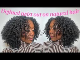 7 Day Flat Twist Out on Natural Hair using Miche Gel To Foam - Nia Imani