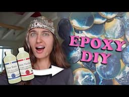 How to do an easy (and Cool) epoxy resin art project!