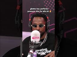 @GhettoBoy performs ‘pressure’ in the studio 😮‍💨 part 1
