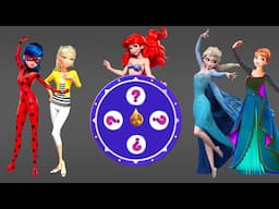 Ladybug vs Elsa Which SUPERHERO Would Win in The Little Mermaid World?