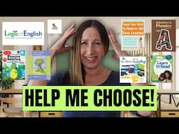 Phonics Curriculum for Kindergarten - 10 Homeschool Phonics and Reading Curriculum Picks!