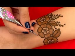 Wedding Special Front Hand Floral Bridal Mehndi Design 2025 ll Full Hand Bridal Mehndi Tutorial ||
