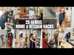 25 AMAZING & GENIUS HOME HACKS That Changed my Life | Organizopedia