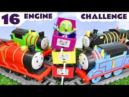 16 Engine Thomas Train Strongest Engine Challenge with Super Funling