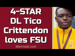 Four-Star DL Tico Crittendon heaps HUGE praise for FSU Football after visit | FSU Recruiting