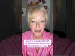 Meeting FAFSA deadlines is super important to ensure getting the best financial aid offers possible