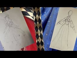 New dresses for my 1/3 scale girls / The Queen of hearts / The Queen of the night