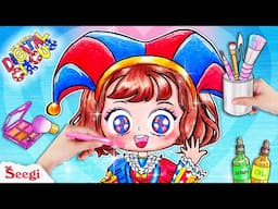 Dragged Into the TDAC!? 🎪 From Messy to Pomni Gacha Makeover Glow Up | Stop Motion Makeup