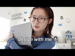 design with me 🥣 making a design portfolio website using Framer 👩🏻‍💻 💭