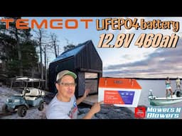 Temgot LIFEPO4 Lithium Iron Phosphate Battery 12.8V 460ah 5888wh BMS LCD DISPLAY Bluetooth app