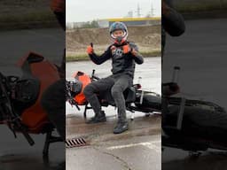 Rain or shine, gotta keep the skills sharp! #stuntbike #fall #bikelife