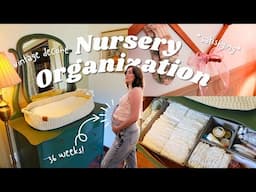 Vintage Style Nursery Organization Motivation! Nesting @ 36 Weeks Pregnant | Insane Before and After