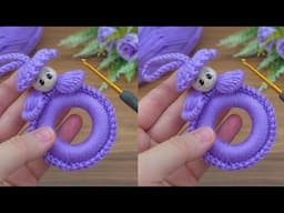 Wow! Smooth crochet keychain for baby candy, handmade gift for newborn baby  #crochet