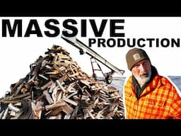 MASSIVE HIGH SPEED PROFESSIONAL FIREWOOD PRODUCTION...KINDA!