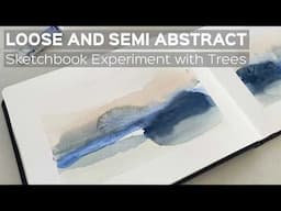 Loose Watercolour Landscape with Trees | Sketchbook Painting