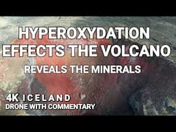 Fagradalsfjall crater turns red! 2021 Eruption site revisited 4 years later! 4K 30.05.25 Iceland