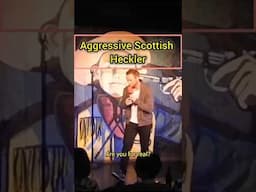 Aggressive Crowd VS Comedian in Glasgow Scotland