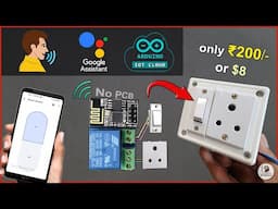 IoT project using ESP01 ESP8266 Arduino Cloud & Google Assistant control Relay 2025