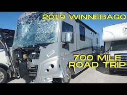 Road trip on a wrecked winnebago!