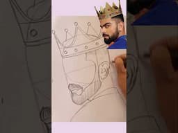 king Virat Kohli Drawing #Drawing