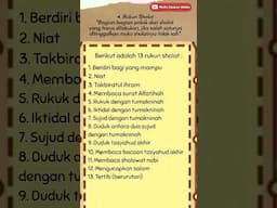 sholat subuh, duhur, ashar, maghrib, isya, pengertian, hukum syarat, rukun #education #trending