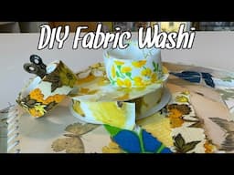DIY Fabric Washi SO EASY / 10 minute Tuesday